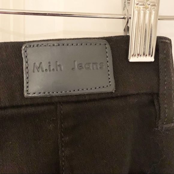 M.i.h Jeans Marrakesh Black Kick Flare High Rise Jeans Size 26 Anthropologie - Picture 8 of 8